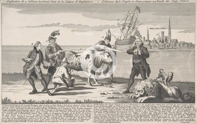 State of the English Nation [Toestand der Engelsche Natie], ca. 1780. Creator: Anon.