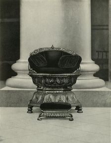 State Seat of Tippu Sultan in Government House 1925. Creator: Unknown