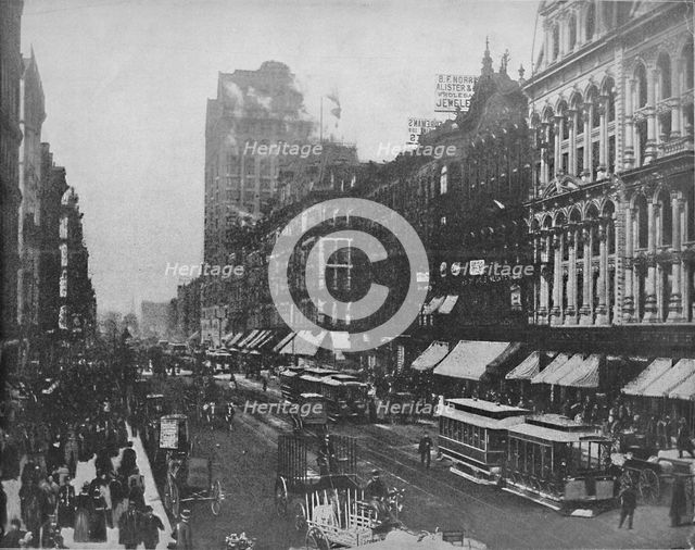 'State Street, Chicago', c1897. Creator: Unknown.
