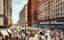 State Street, Chicago, Illinois, USA, 1910
