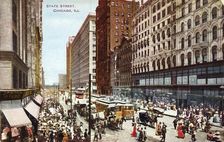 State Street, Chicago, Illinois, USA, 1910