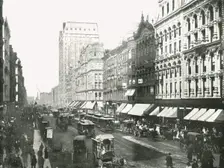 State Street, Chicago, USA, 1895. Creator: W & S Ltd