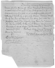 State's conveyance of $500 to Edmund Bacon for slave, Maria, 1818-10-09. Creator: Unknown