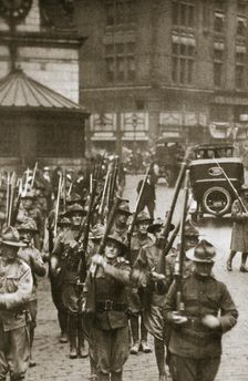State troops to the rescue in Boston, Massachusetts, USA, 9 September 1919