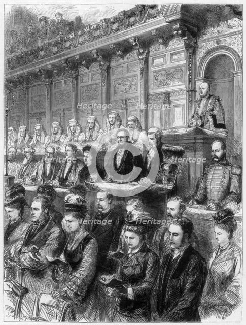 State visit of the judges to St Paul's Cathedral, 1875. Artist: Unknown