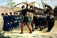 Statement of 1866, shooting of insurrected sergeants and soldiers from the quarters of San Gil in…