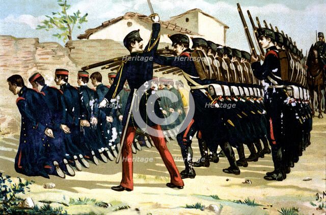 Statement of 1866, shooting of insurrected sergeants and soldiers from the quarters of San Gil in…