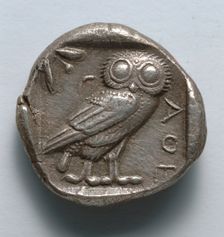 Stater: Owl (reverse), 514-407 BC. Creator: Unknown