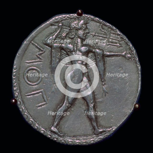 Stater of Poseidonia, 5th century BC. Artist: Unknown