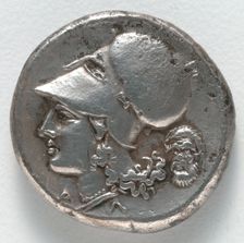 Stater: Athena (reverse), 350-338 BC. Creator: Unknown