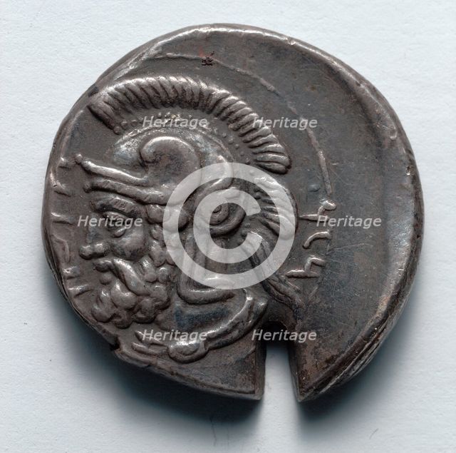 Stater: Ares (reverse), 379-374 BC. Creator: Unknown.