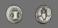 Stater (Coin) Depicting a Shield, 379-338 BCE. Creator: Unknown