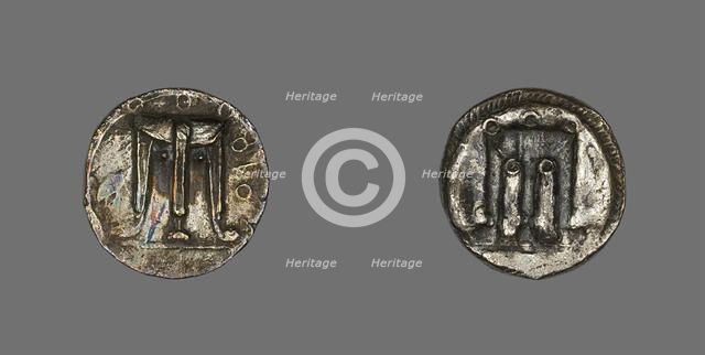 Stater (Coin) Depicting a Tripod, 500-480 BCE. Creator: Unknown.