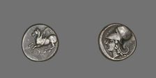Stater (Coin) Depicting Pegasus Flying, 4th-3rd century BCE. Creator: Unknown