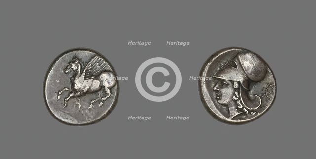 Stater (Coin) Depicting Pegasus Flying, 4th-3rd century BCE. Creator: Unknown.