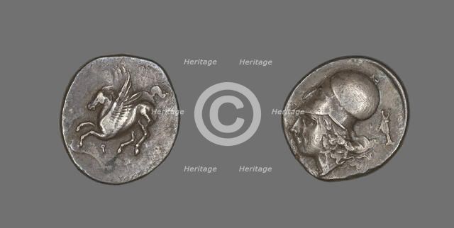 Stater (Coin) Depicting Pegasus Flying, 4th-3rd century BCE. Creator: Unknown.