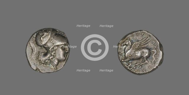 Stater (Coin) Depicting the Goddess Athena, 317-310 BCE. Creator: Unknown.