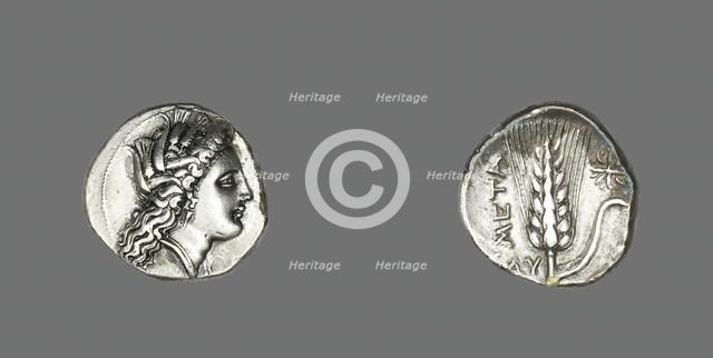 Stater (Coin) Depicting the Goddess Kore, 330-300 BCE. Creator: Unknown.