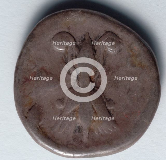 Stater: Fulmen with Wings at one end and Volutes at other (reverse), 471-421 BC. Creator: Unknown.