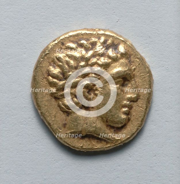 Stater: Head of Apollo (obverse), 359-336 BC. Creator: Unknown.