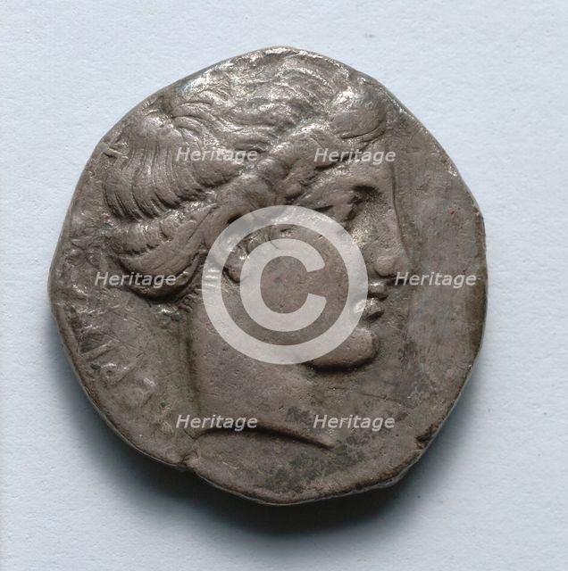 Stater: Head of Nymph (obverse), after 400 BC. Creator: Unknown.