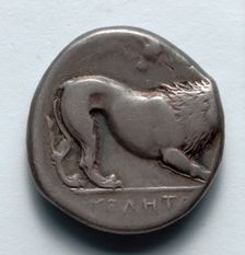 Stater: Lion (reverse), c. 400 BC. Creator: Unknown