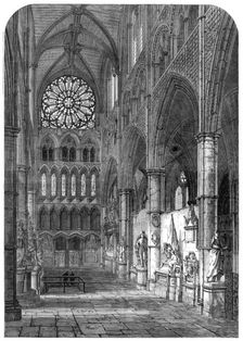"Statesmen's Corner", North Transept, Westminster Abbey, 1865. Creator: Unknown