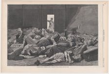 Station-House Lodgers (Harper's Weekly, Vol. XVIII), February 7, 1874. Creator: Unknown