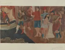Station of the Cross No. 1: "Jesus is Condemned to Death, c. 1936. Creator: Beulah Bradleigh