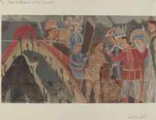 Station of the Cross No. 10: "Jesus is Stripped of His Garments, c. 1936. Creator: Geoffrey Holt