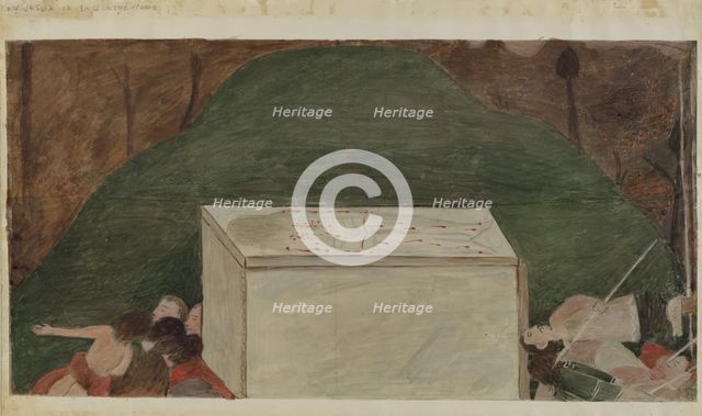 Station of the Cross No. 14: "Jesus is Laid in His Tomb, c. 1936. Creator: Unknown.