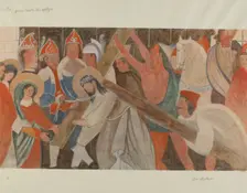 Station of the Cross No. 4: "Jesus Meets His Mother", c. 1936. Creator: William Herbert