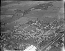 Station Road, the Fylde Institution and environs, Wesham, Lancashire, c1930s. Creator: Arthur William Hobart