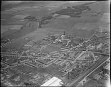 Station Road, the Fylde Institution and environs, Wesham, Lancashire, c1930s. Creator: Arthur William Hobart
