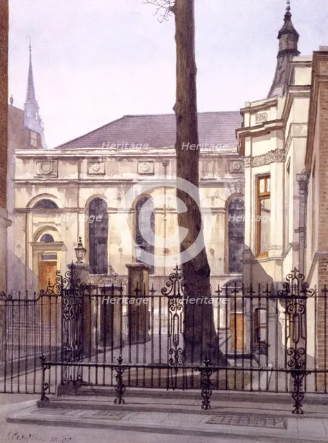 Stationers' Hall, London, 1890. Artist: John Crowther