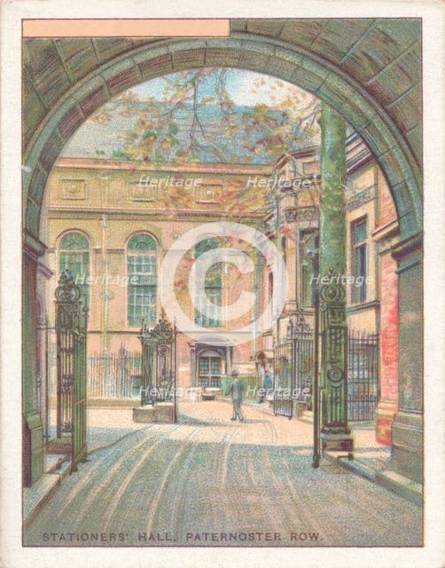 'Stationers' Hall, Paternoster Row', 1929. Artist: Unknown.