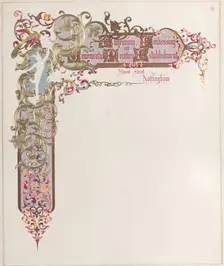 Stationery for Engraving, Embossing and Ornamental Printing Establishment, 19th ce..., 19th century. Creator: Anon