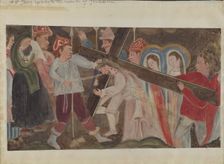 Stations of the Cross No. 8: "Jesus Speaks to the Women of Jerusalem, c. 1936. Creator: Geoffrey Holt