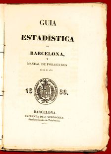 Statistical guide of Barcelona and manual of foreigners for 1836