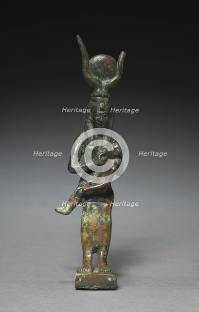 Statutette of Isis and Horus, 305-30 BC. Creator: Unknown.
