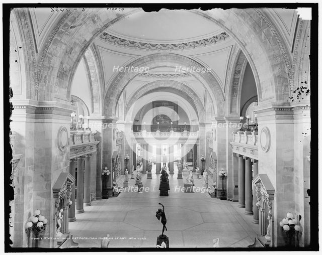 Statuary Hall, Metropolitan Museum of Art, New York, c1907. Creator: Unknown.