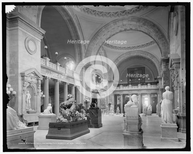 Statuary Hall, Metropolitan Museum of Art, New York, c1907. Creator: Unknown.