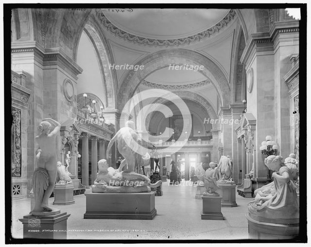 Statuary Hall, Metropolitan Museum of Art, New York, N.Y., c1907. Creator: Unknown.