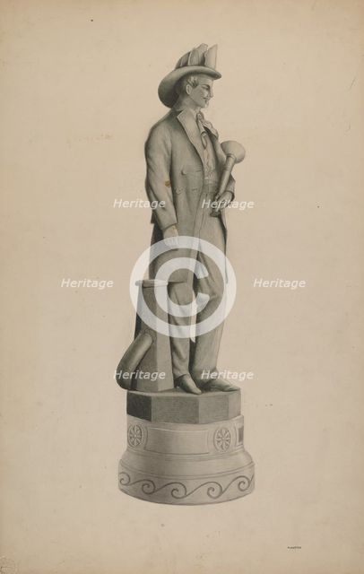 Statue, 1935/1942. Creator: Louis Plogsted.