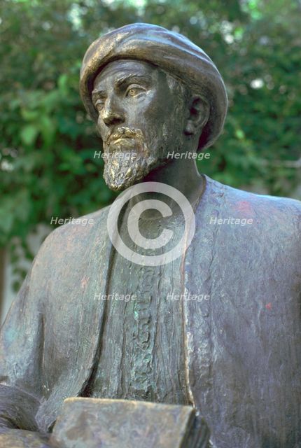 Statue of Maimonides, 12th century. Artist: Unknown