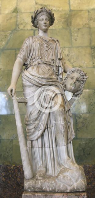 Statue of Melpomene, Muse of Tragedy. Artist: Unknown