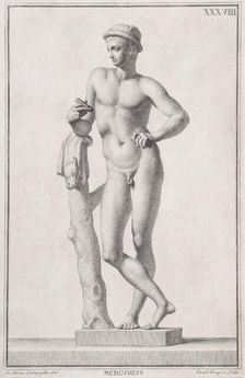 Statue of Mercury, 1734. Creators: Carlo Gregori, Giovanni Domenico Campiglia