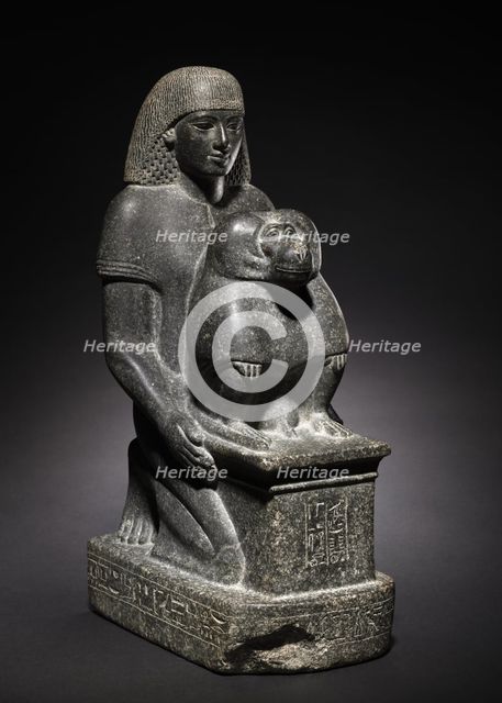 Statue of Minemheb, c. 1391-1353. Creator: Unknown.