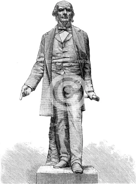 Statue of Mr. Gladstone at the City Liberal Club, 1883. Creator: Unknown.