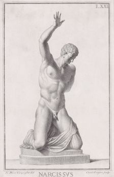 Statue of Narcissus, 1734. Creators: Carlo Gregori, Giovanni Domenico Campiglia